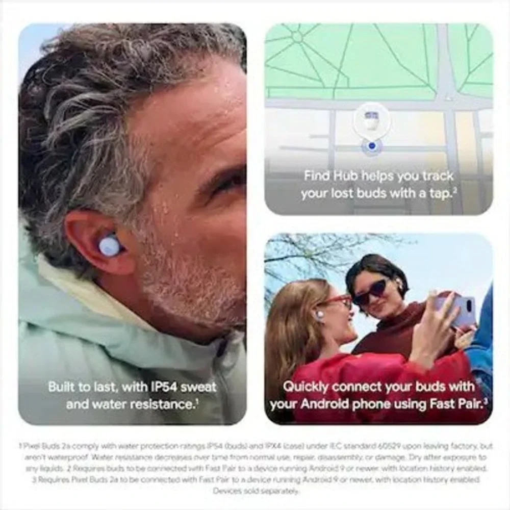 NEW Google Pixel Buds Pro 2 Wireless Earbuds ANC Bluetooth Headphones Berry